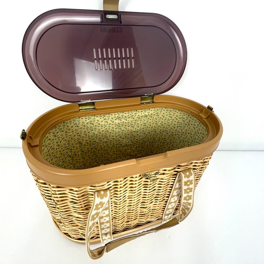 ボンビアルコン （I♡PETS）ラタン ペットキャリー 籐カゴ