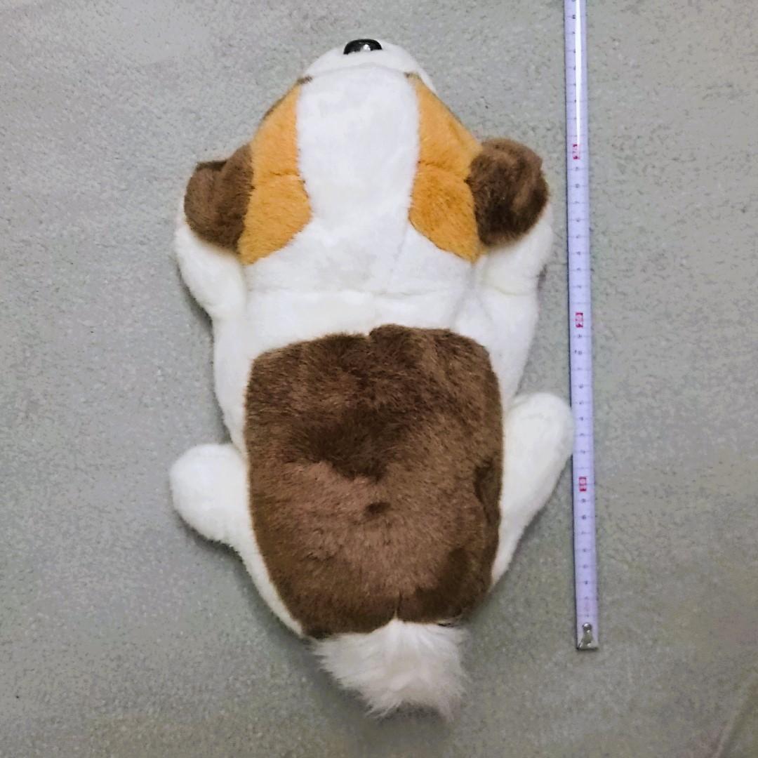 昭和レトロ 平成レトロ 犬 わんちゃん好きに♪伏せたセントバーナードのぬいぐるみ