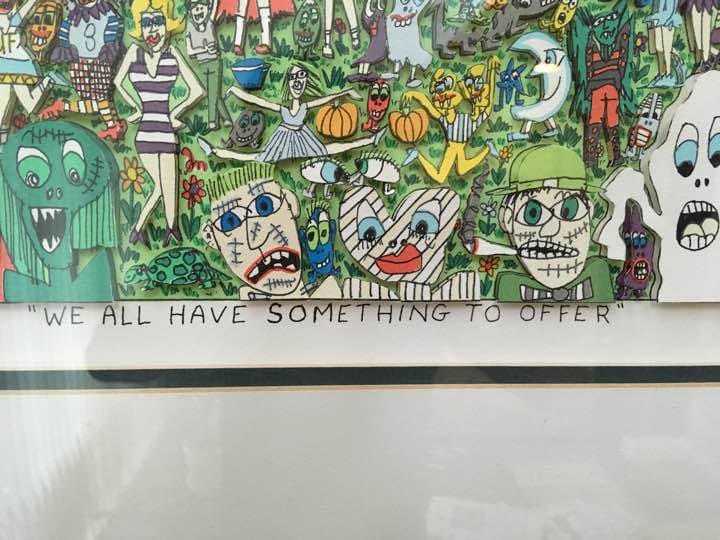 絵画 RIZZI \"WE ALL HAVE SOMETHING TO OFFER\"3D