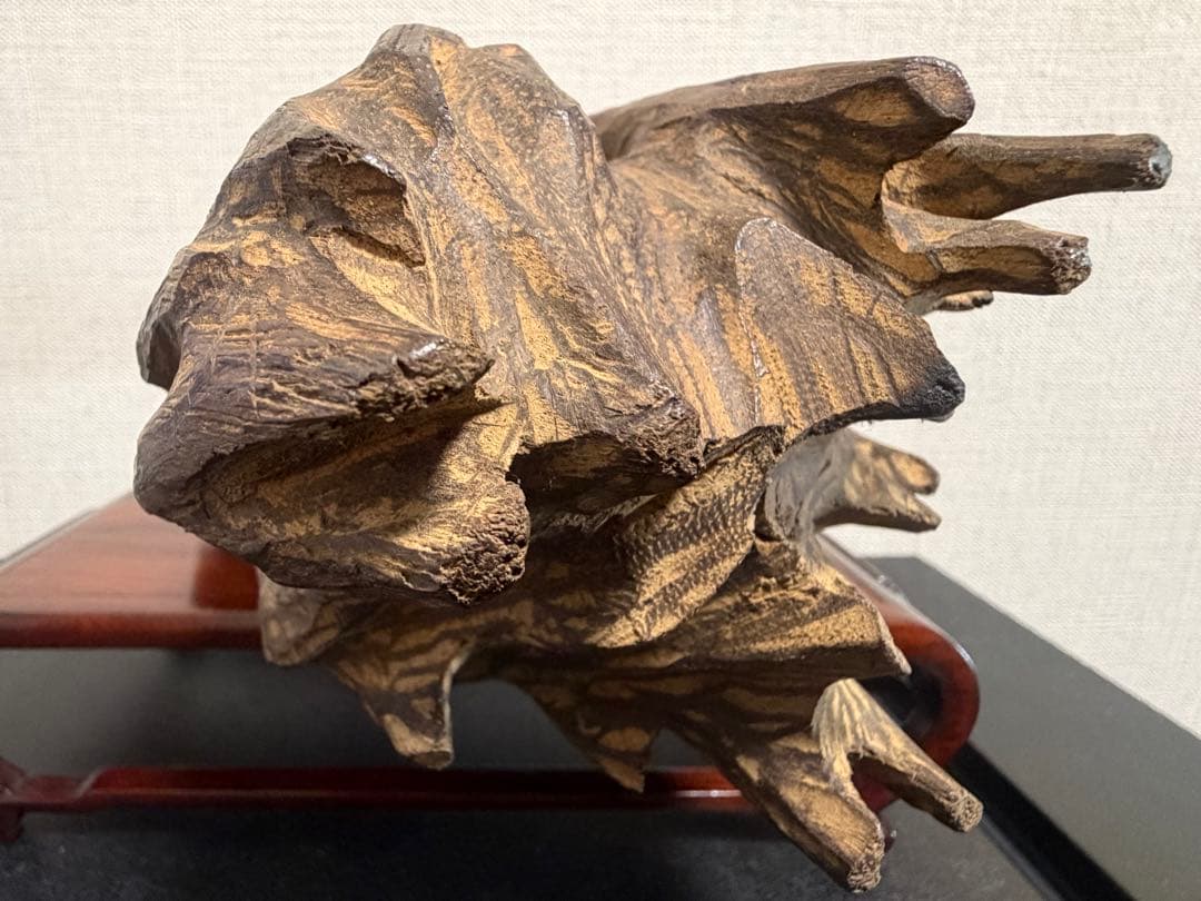 天然香木 希少良香 伽羅 山子 置物 493.5g