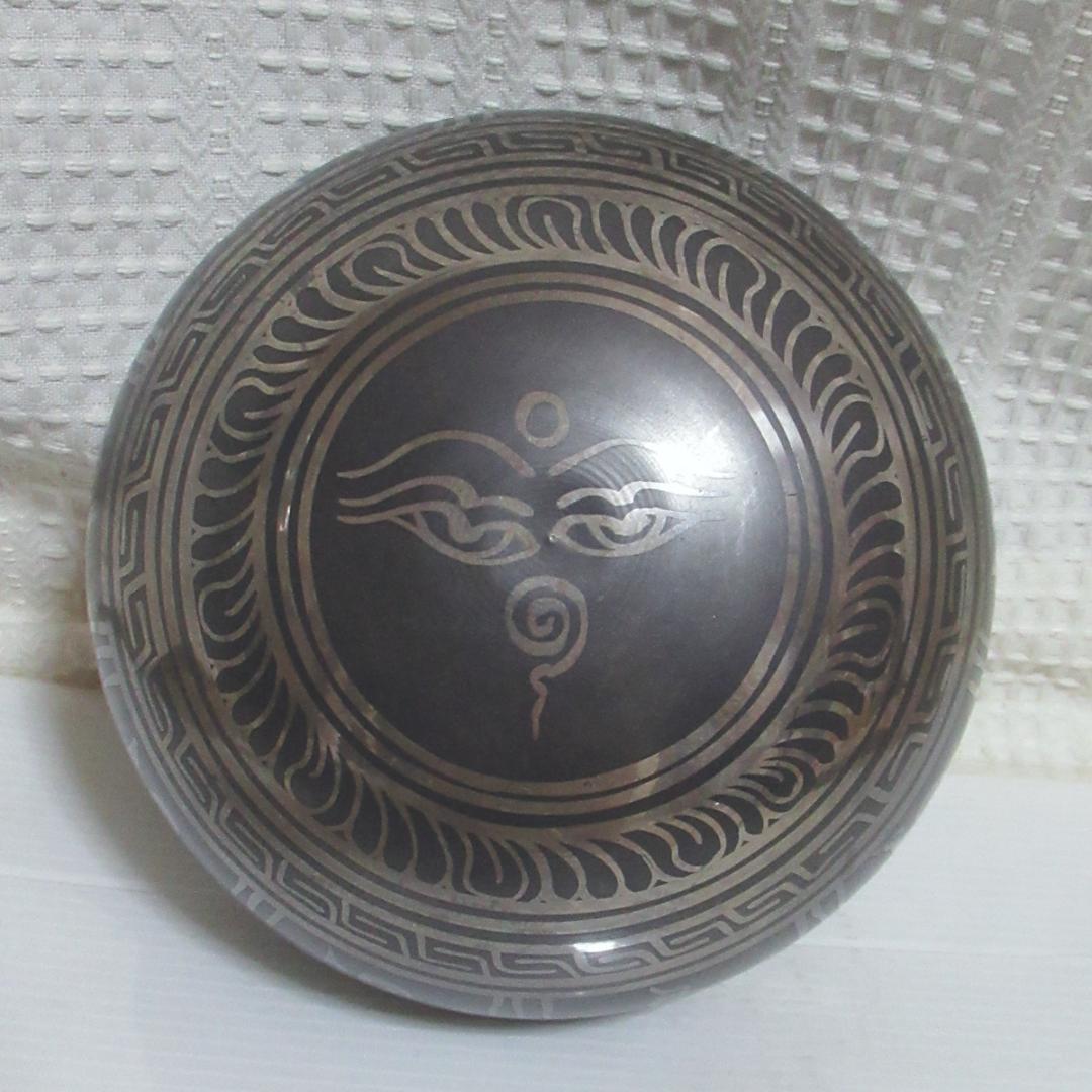 シンギングボウル(梵字) 799g ヒーリング　チャクラボウル　密教法具