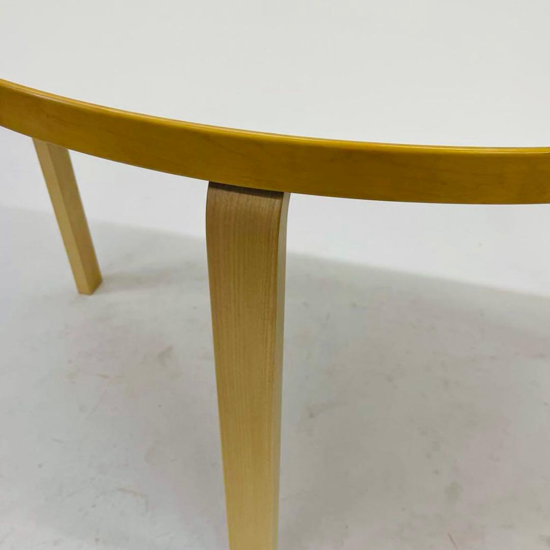 Artek テーブル 95 半円 Alvar Aalto ホワイトラミネート