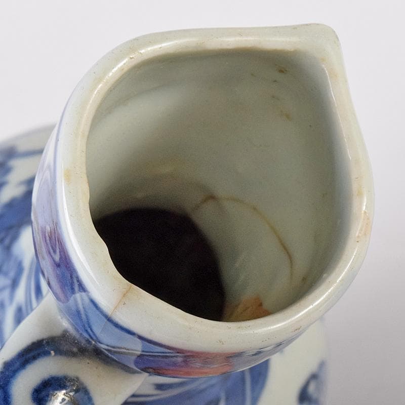 中国　青花　山水人物文　水注瓶　C　R7882