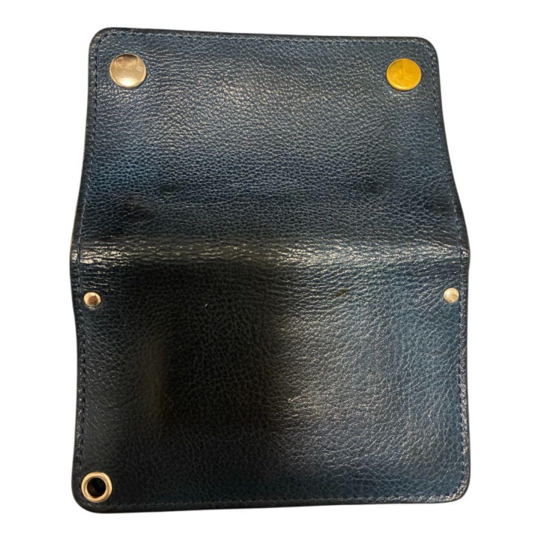 TRAVISHOODミドルトラッカーウォレットネイビー