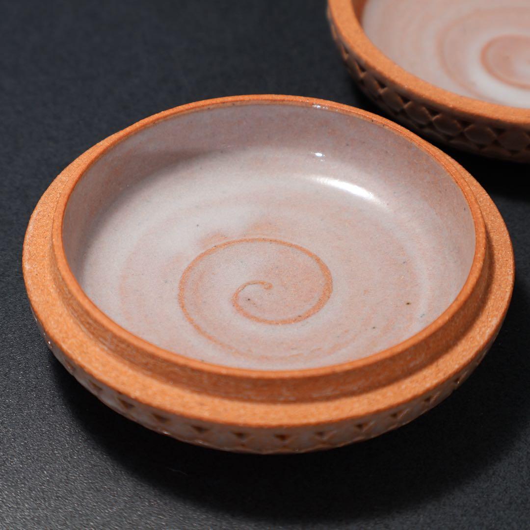 萩焼本郷窯　萬亀香合　廣澤洋海　共箱　R1485ダN