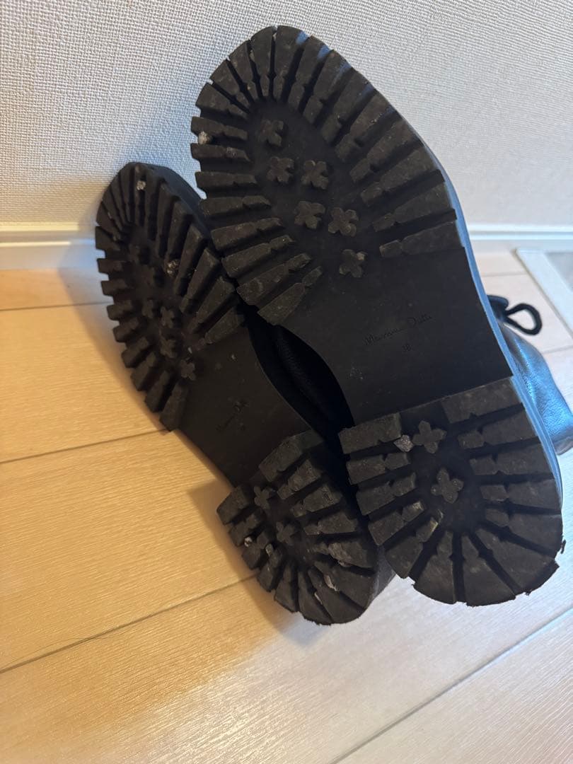 本革編上げショートブーツ23.5/24センチ