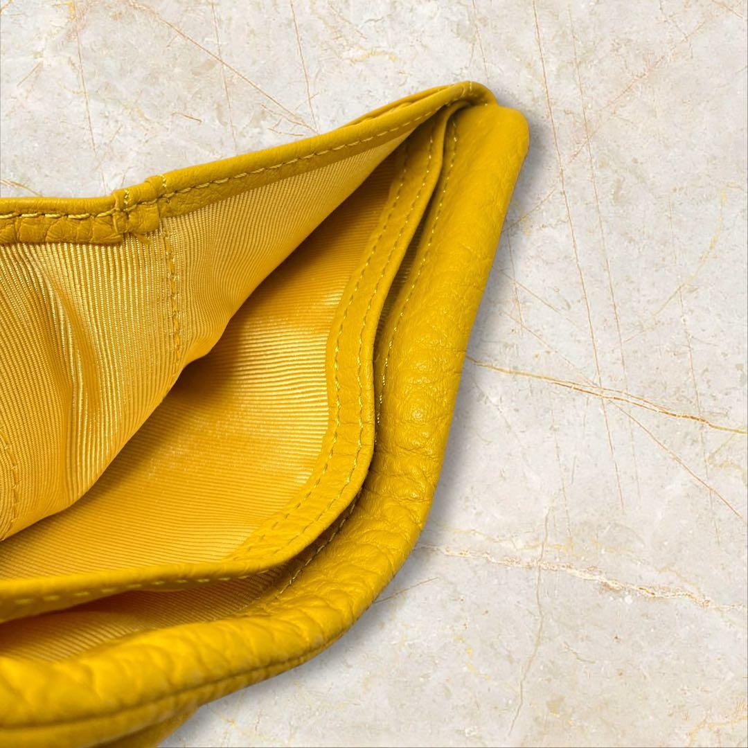 ear PAPILLONNER イアパピヨネ 財布 がま口 イエロー 黄色 イア