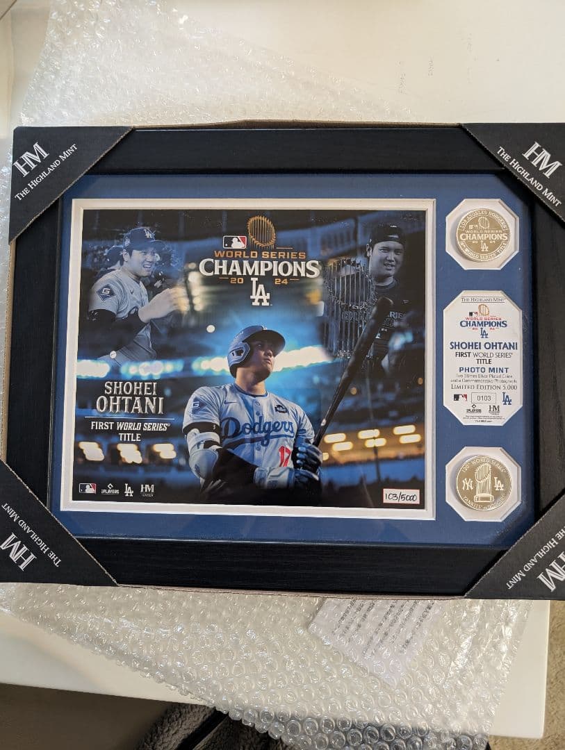 大谷翔平 ファーストワールドシリーズ記念品