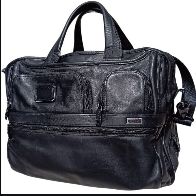 【廃盤品】TUMI トゥミ オールレザー エクスパンダブル 2層 ブリーフケース