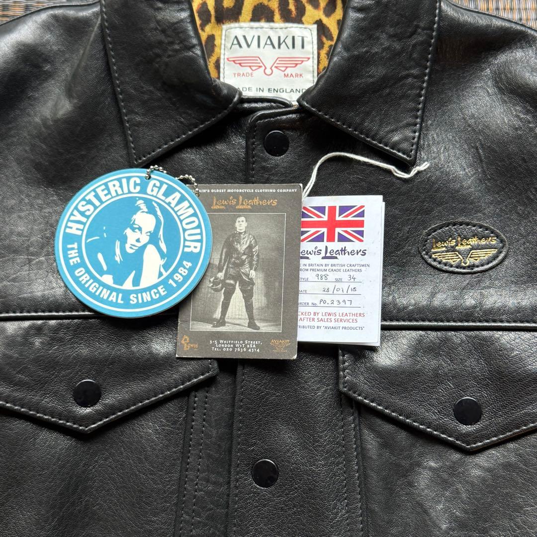 超美品　ルイスレザー　× ヒステリックグラマー　ウエスタンジャケット