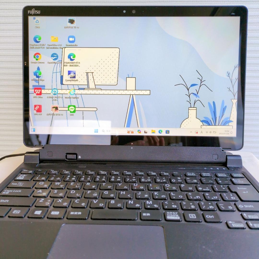 ノートパソコン タブレット 2in1 富士通 Windows11 i5 SSD