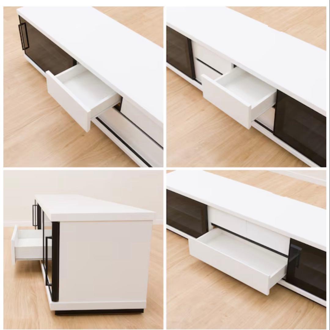 テレビボード180サイズ　ホワイト