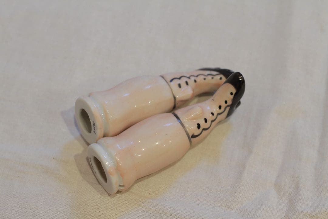 1930年頃　日本製　チャイナヘッドドール　頭部と手足のセット