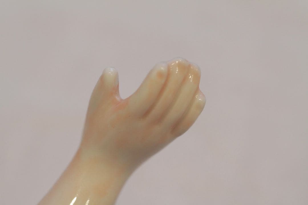 1930年頃　日本製　チャイナヘッドドール　頭部と手足のセット