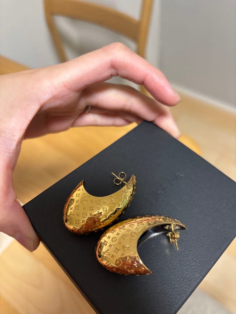 ルイヴィトン　LOUIS VUITTON　ピアス　ナノモノグラム