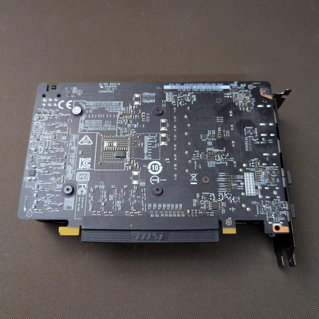 MSI GeForce GTX 1060 AERO ITX 6G OC グラボ