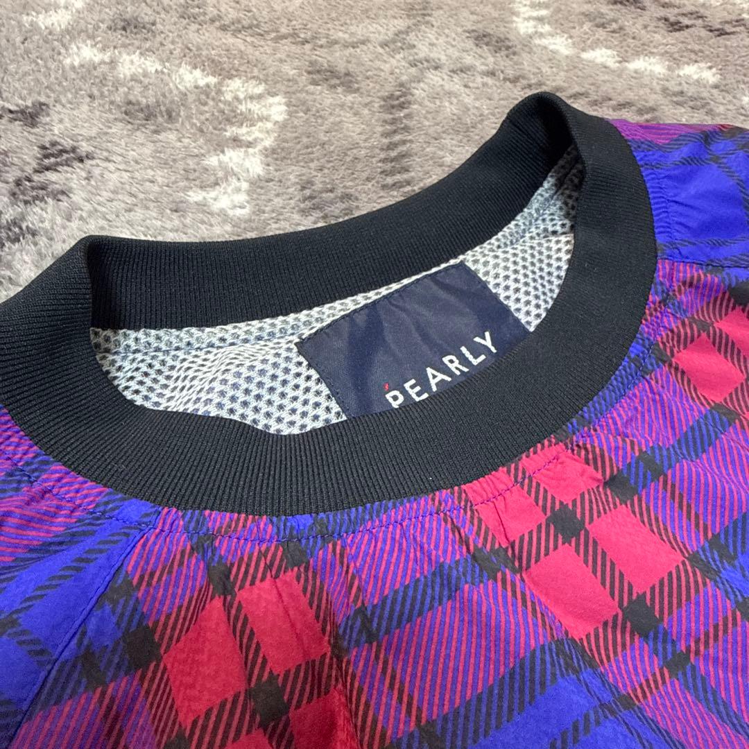 PEARLY GATES チェック柄ブルゾン（防風）