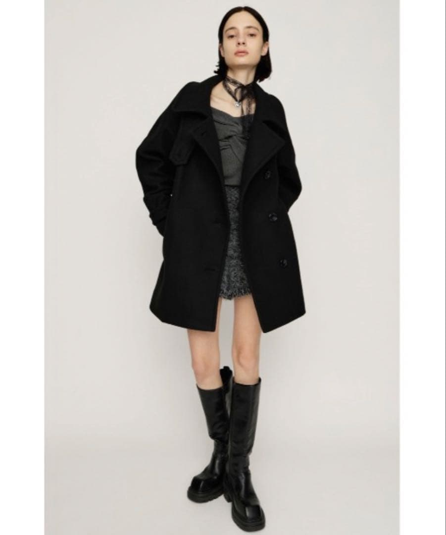 【こななん】SLY STAND NECK MIDI COAT