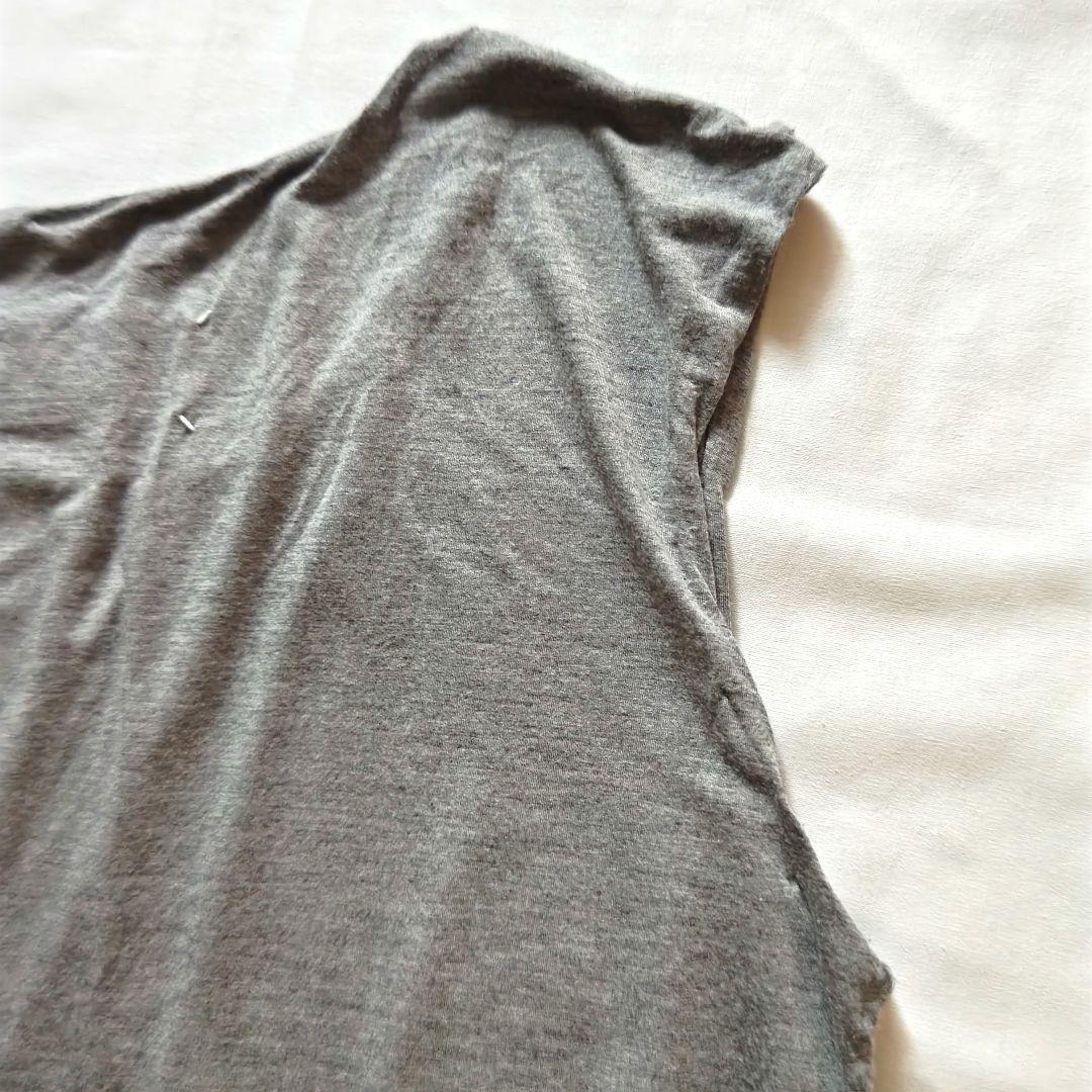 マルタン・マルジェラ　タンクトップ　ここのえ　グレー　ノースリーブ　白タグ