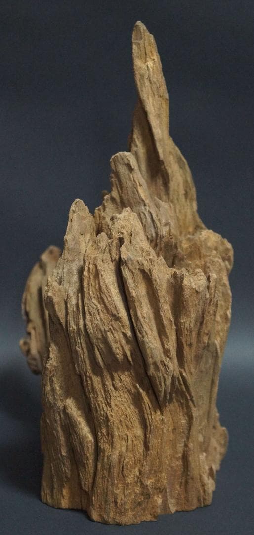 インド産 天然古白檀 特大香木 原木 自然体 山形香木置物 古香木 重量974g