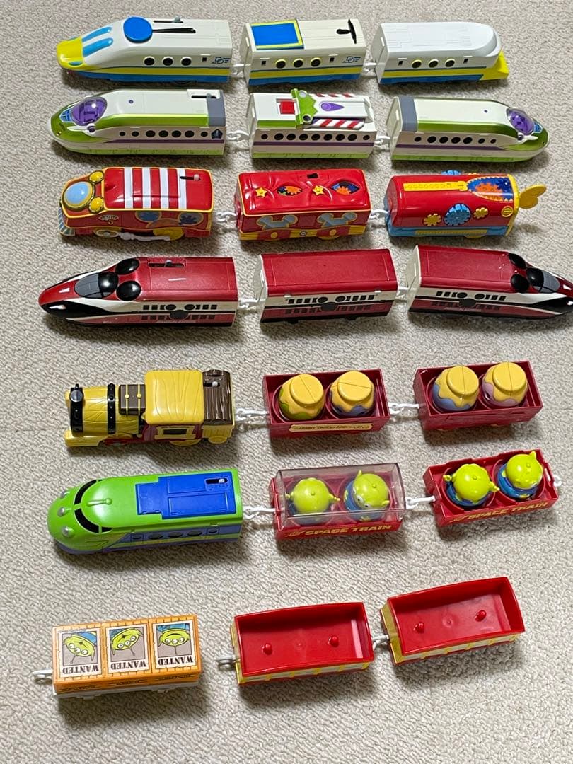 【Disneyプラレール】ディズニー キャラクター プラレール ７点セット