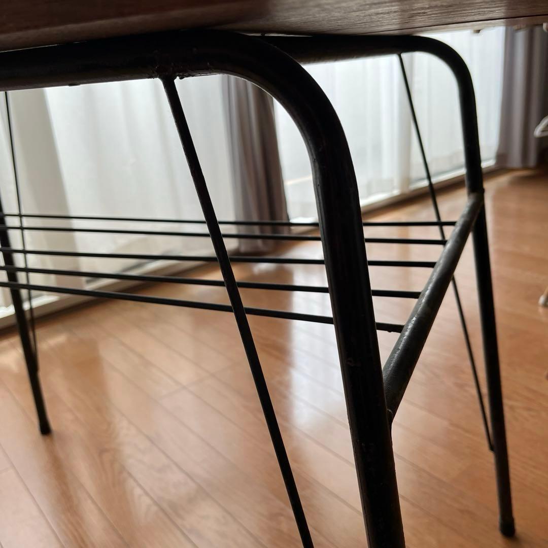 jam【古道具】木製×アイアン脚テーブル ヴィンテージ送料込