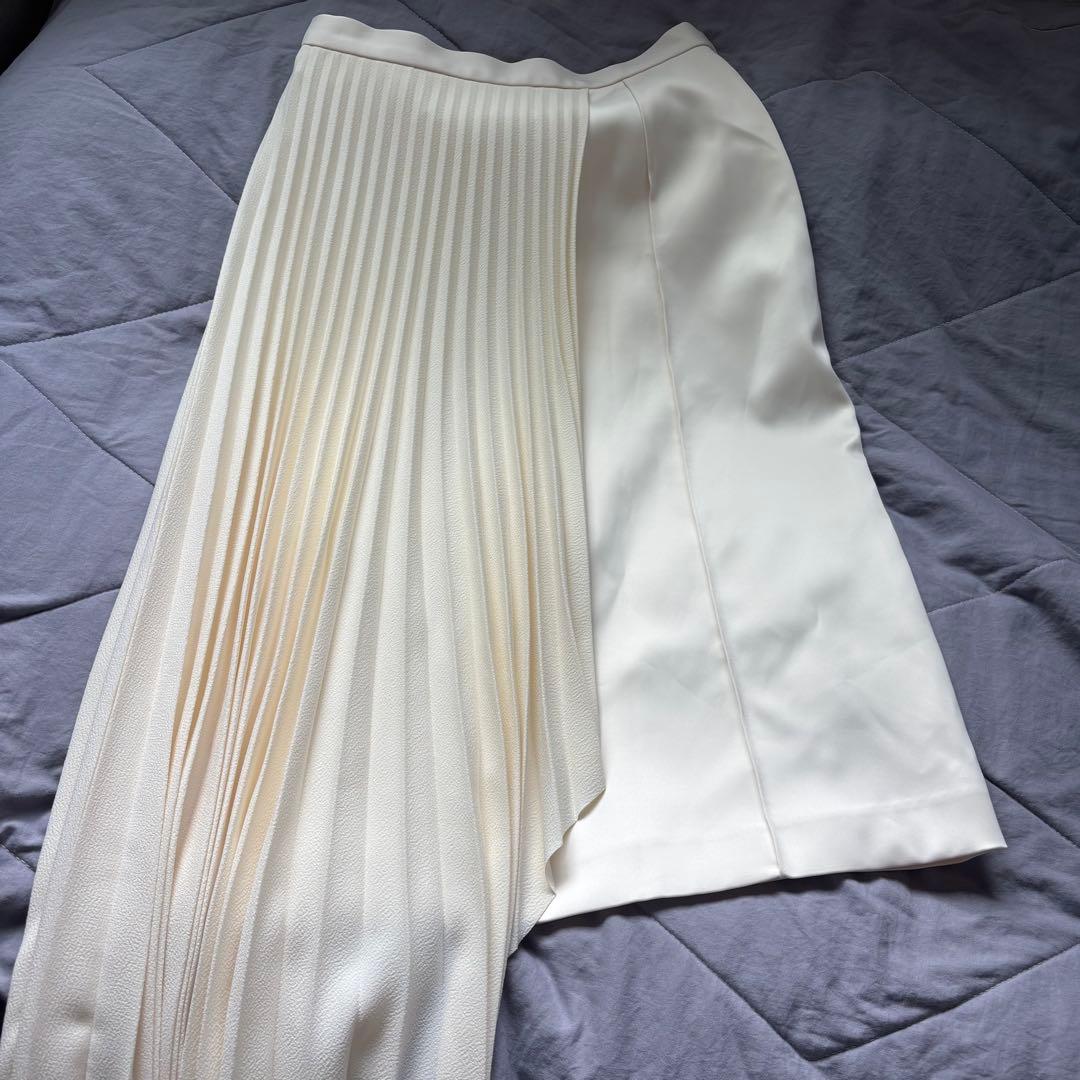 LE CIEL BLEU アシンメトリープリーツスカート