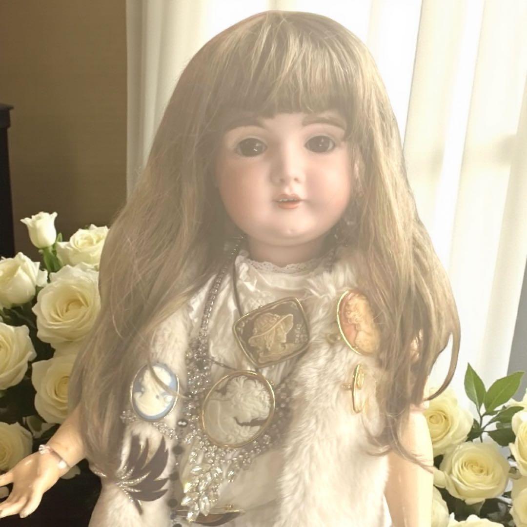 まるこ アンティーク ビスクドール ケストナー 164 シェルカメオ