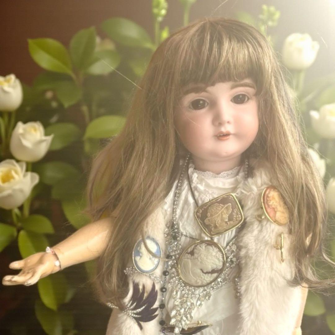 まるこ アンティーク ビスクドール ケストナー 164 シェルカメオ