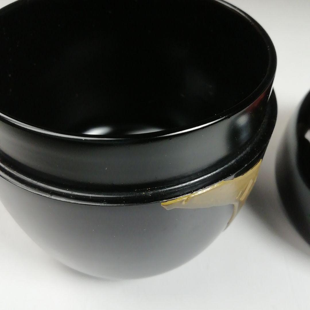 Ｗ４２　棗　『デイゴ』『琉球漆器』　木箱　茶道具