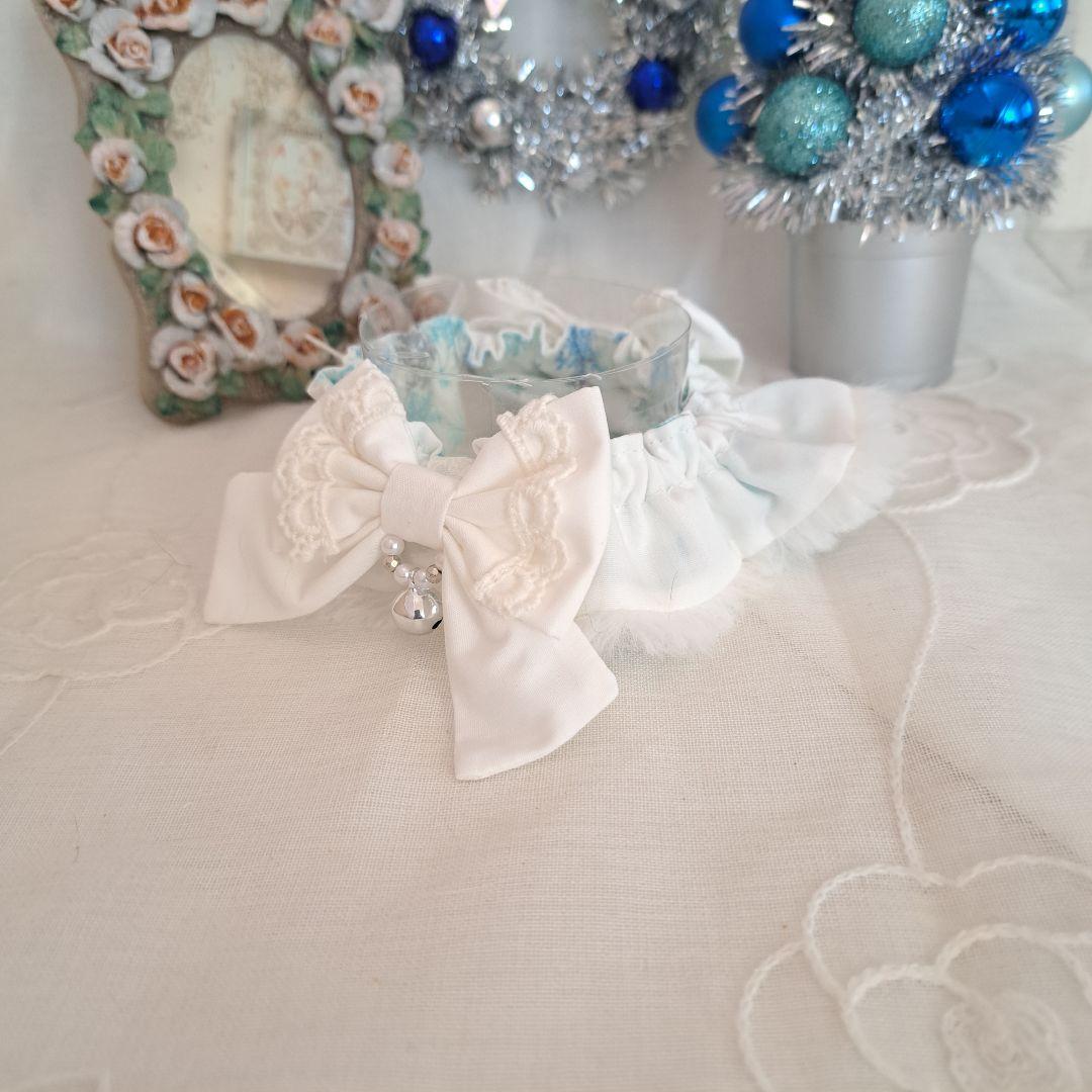 短毛シュシュ、スノーフレーク(ホワイト)わんちゃん猫ちゃん用