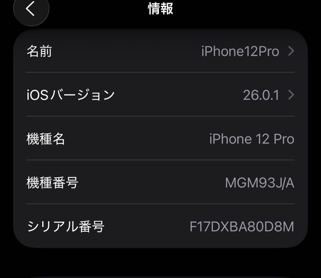 Apple iPhone 12 Pro グラファイト