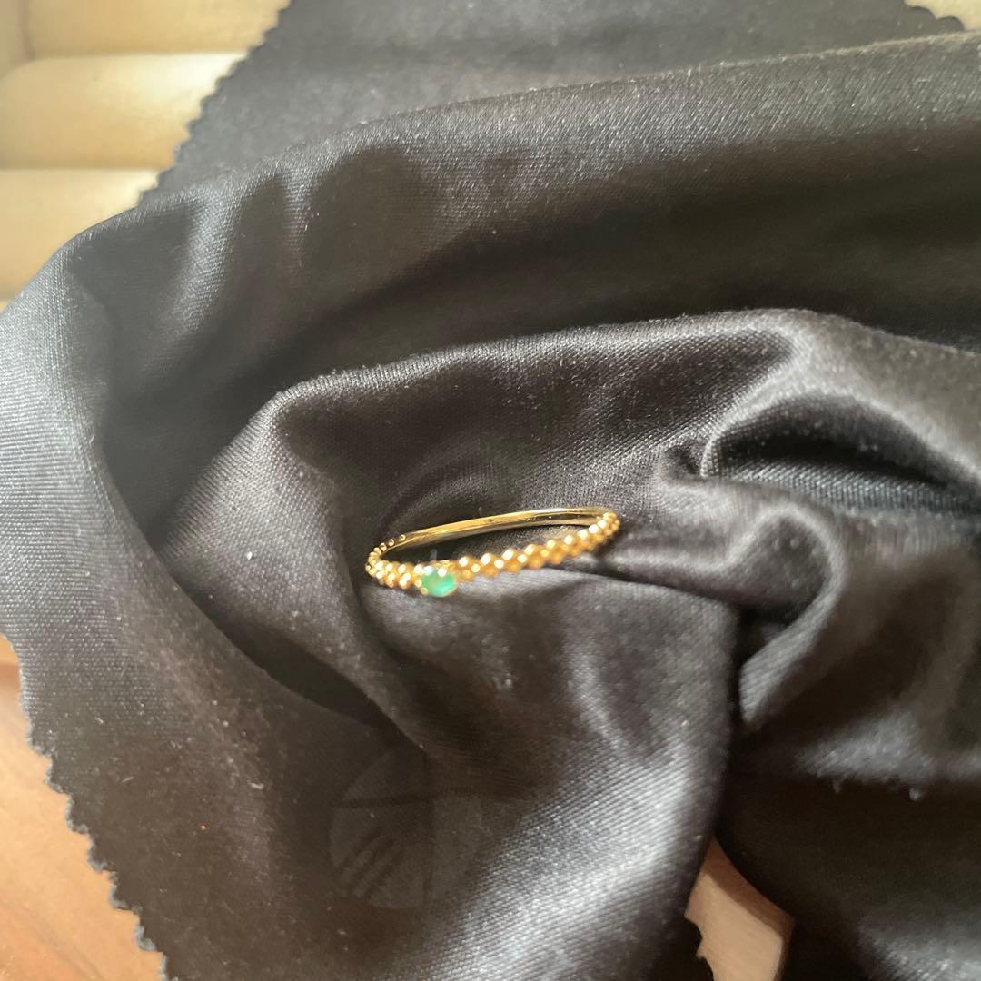 パライバトルマリン　K18 リング　希少石　指輪