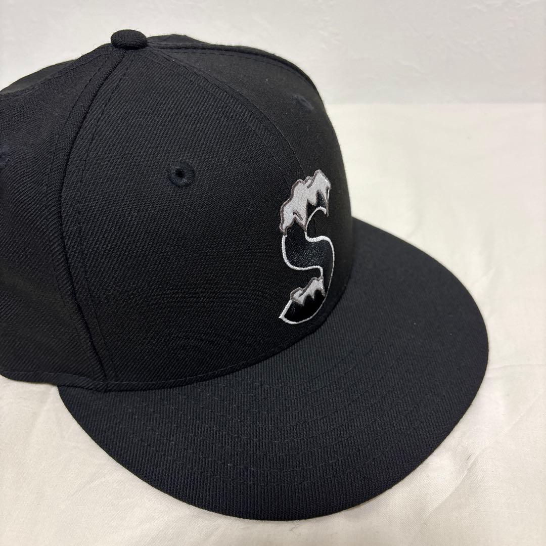 【美品】Supreme S Logo New Era Ice \"Black\"