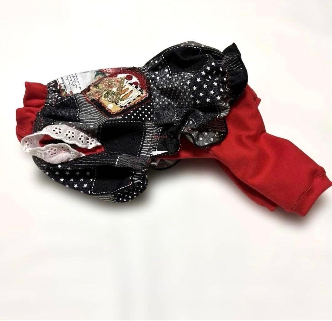 犬服ハンドメイド　まとめ売り　バルーンスカート付き　ロンパース3点セット