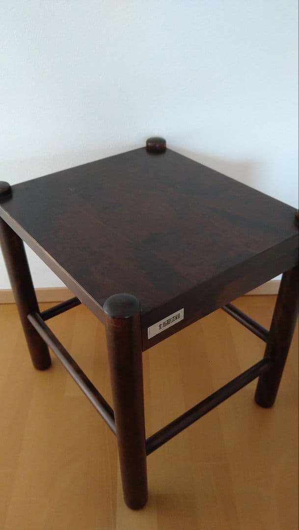 ★北海道民芸家具★スツール サイドテーブル 椅子 花台 アンティーク★