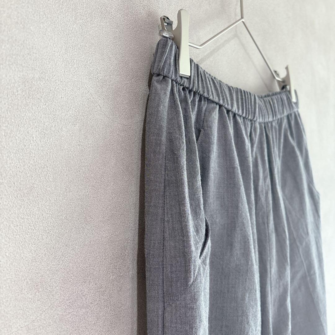 309 慈雨 ジウ　タックワイドパンツ　バルーンパンツ　ゆったり　綿100% L