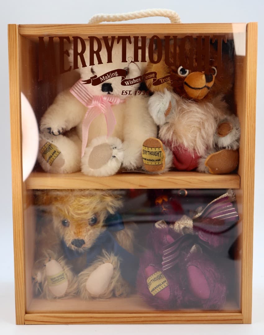 Merrythought 1999年 記念ボックスセット ４体木製ボックス入り