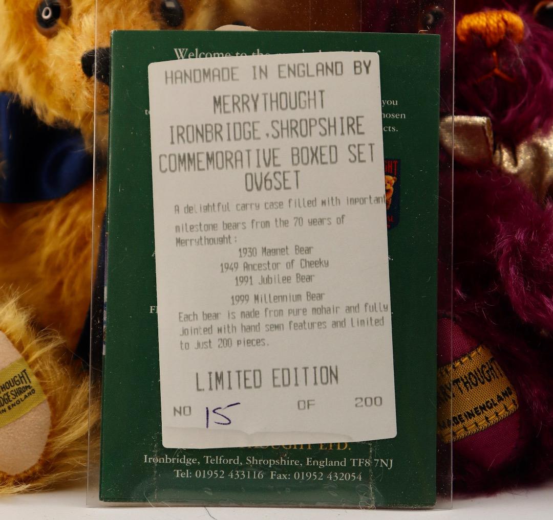 Merrythought 1999年 記念ボックスセット ４体木製ボックス入り