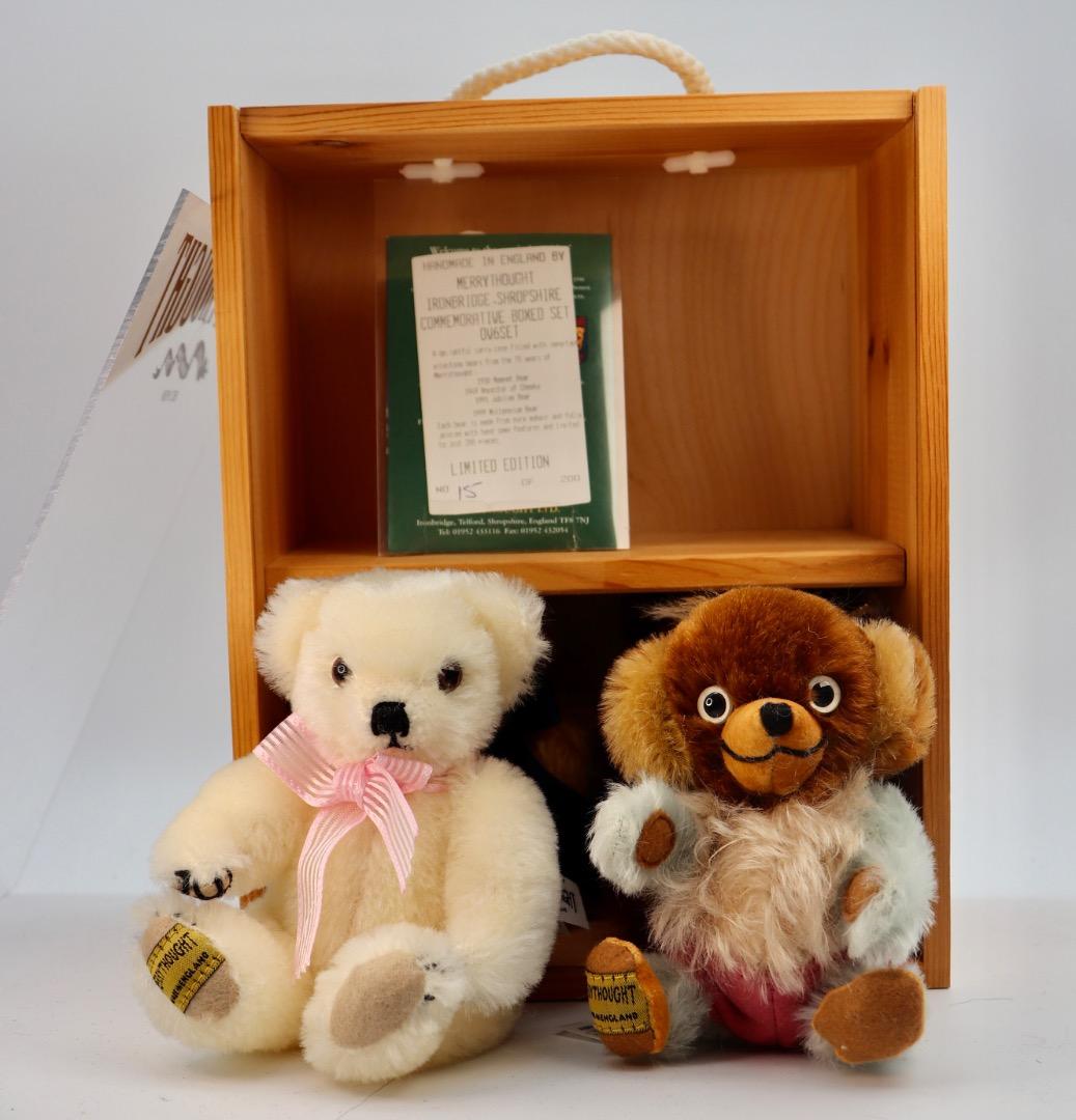 Merrythought 1999年 記念ボックスセット ４体木製ボックス入り