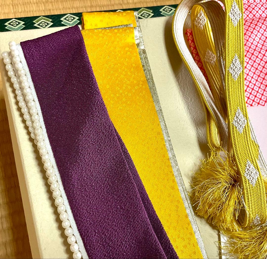 【美品】ふりふ振袖＊希少　青と赤のストライプ 花柄 金線あり