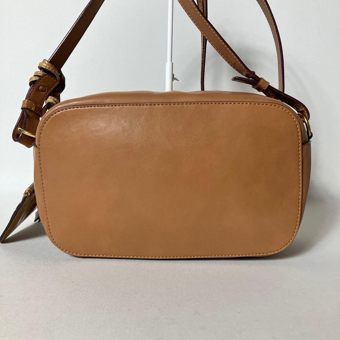 2511-235｜クロエ ショルダーバッグ レザー ブラウン