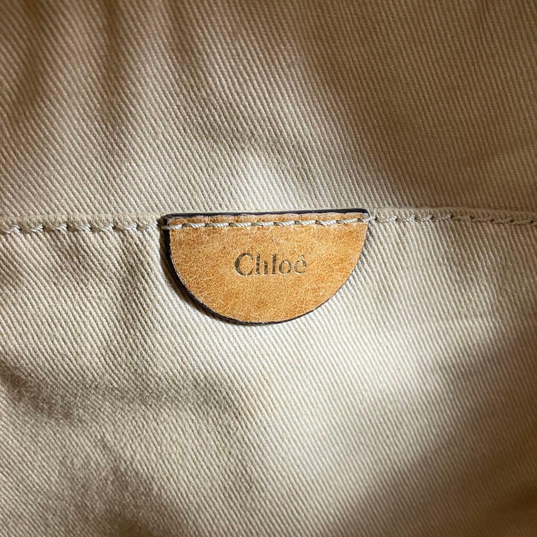 2511-235｜クロエ ショルダーバッグ レザー ブラウン