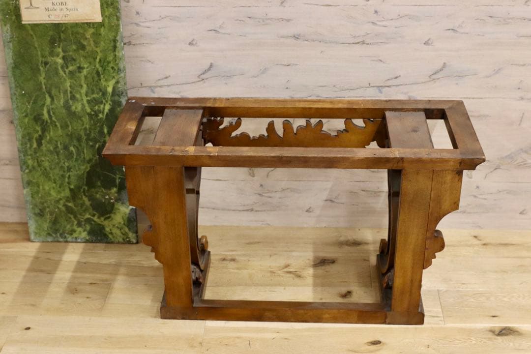 GMHK202○西洋 アンティーク 輸入家具 コンソールテーブル 花台 飾り台