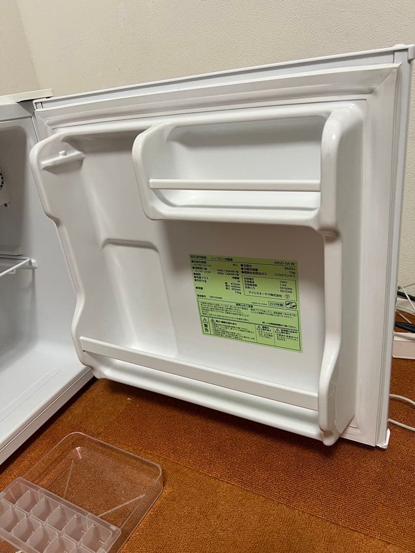 アイリスオーヤマ 2020年製 ノンフロン冷蔵庫 45L 1ドア ミニ冷蔵庫