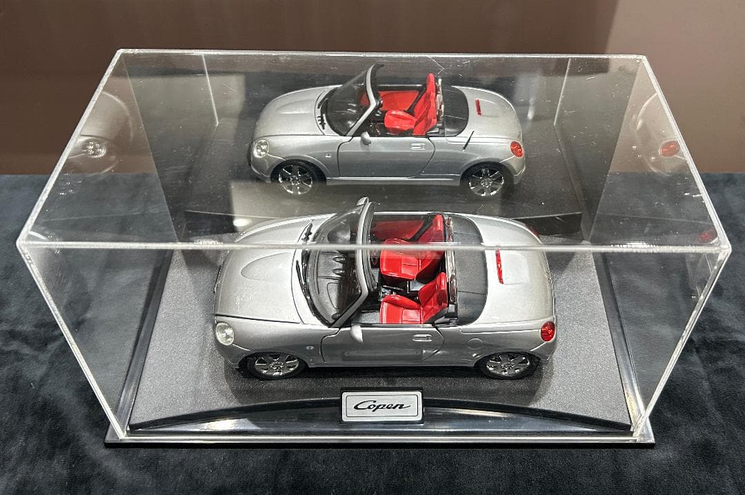 コペン 1/18スケールミニカー と オーナーズミニカー