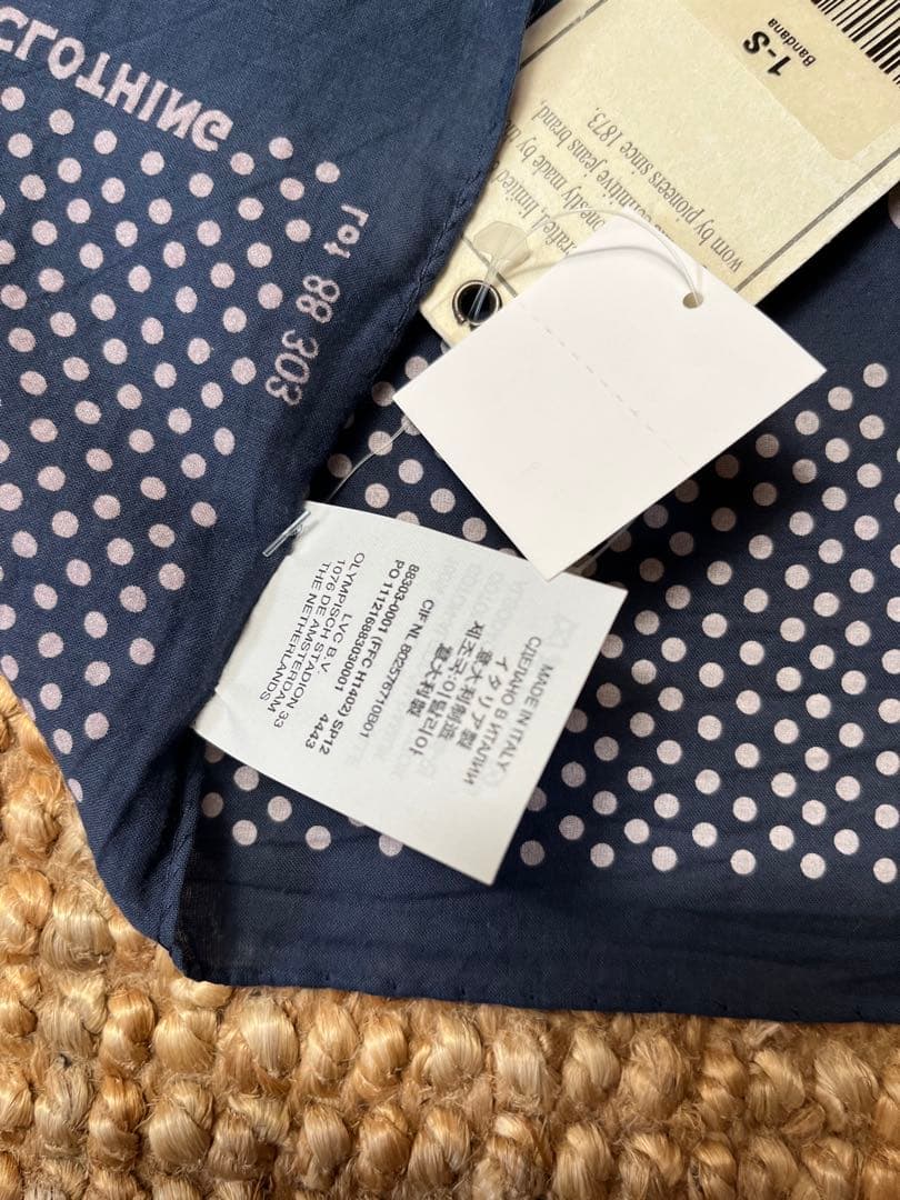 新品 未使用 LEVI'S VINTAGE CLOTHING ドット柄 バンダナ