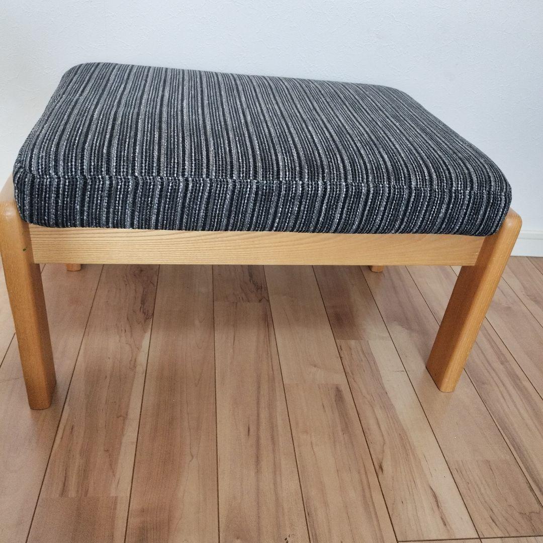ストライプデザイン オットマン　ナガノインテリア