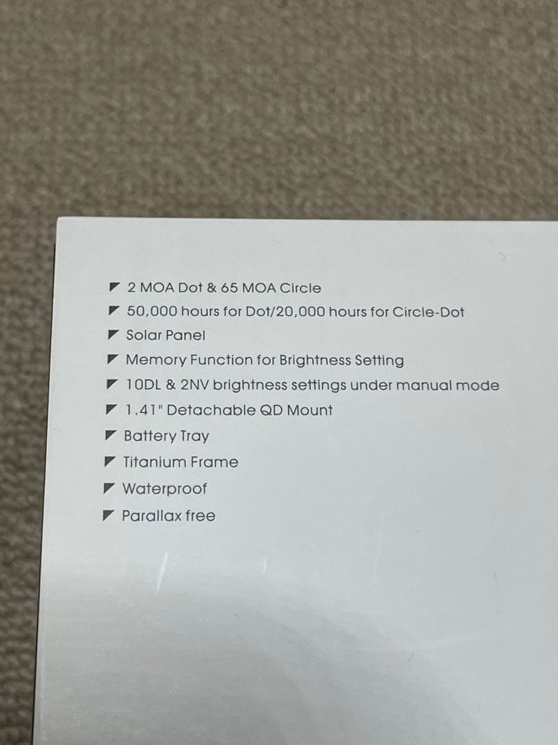 HOLOSUN HS510C サークルドットサイト