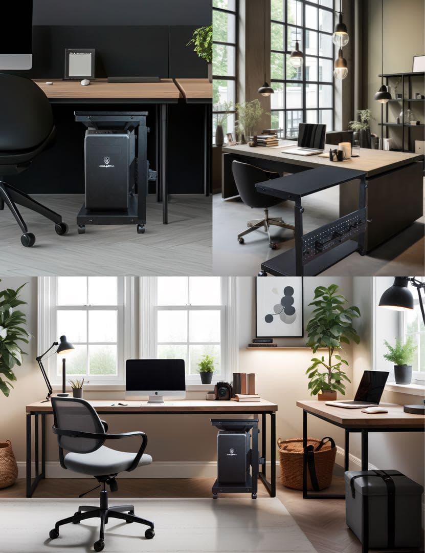 2774高さ調整可能 パソコンスタンド ブラック